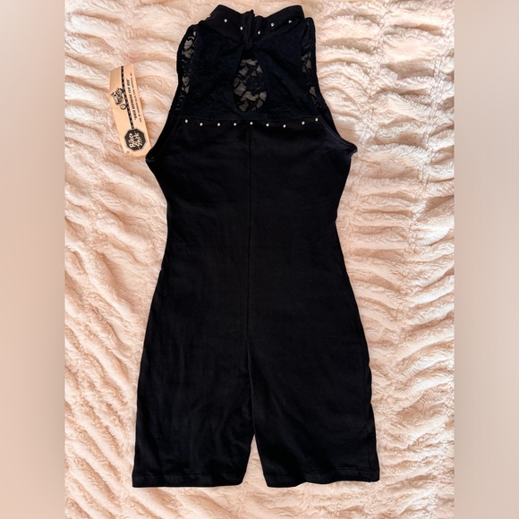 Instructors’s choice black vintage romper with lace - Picture 4 of 10